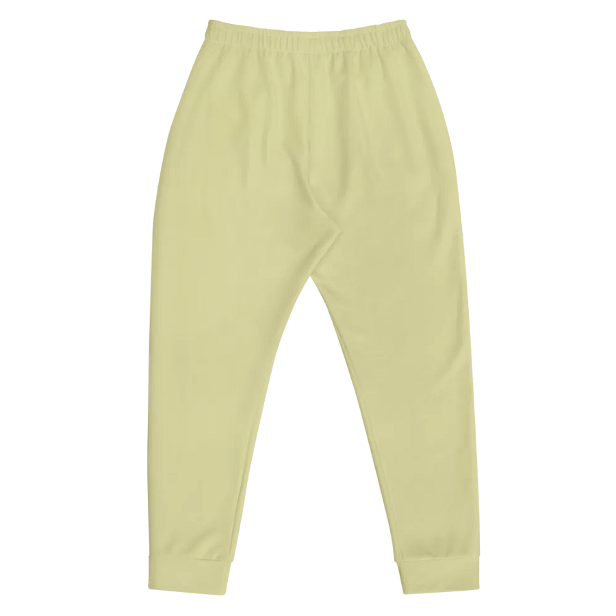 Plain Light Yellow True Summer Recycled Polyester Premium Men's Joggers by Treasure Pie product image (5)