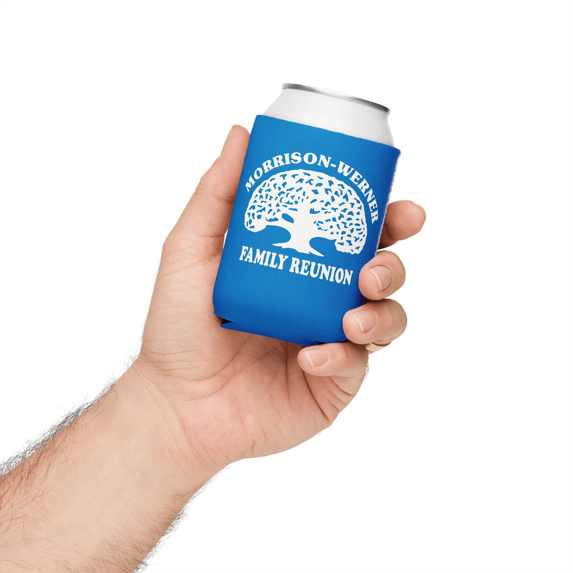 "Morrison-Werner Family Tree" Can Coozie (Blue) product image (3)