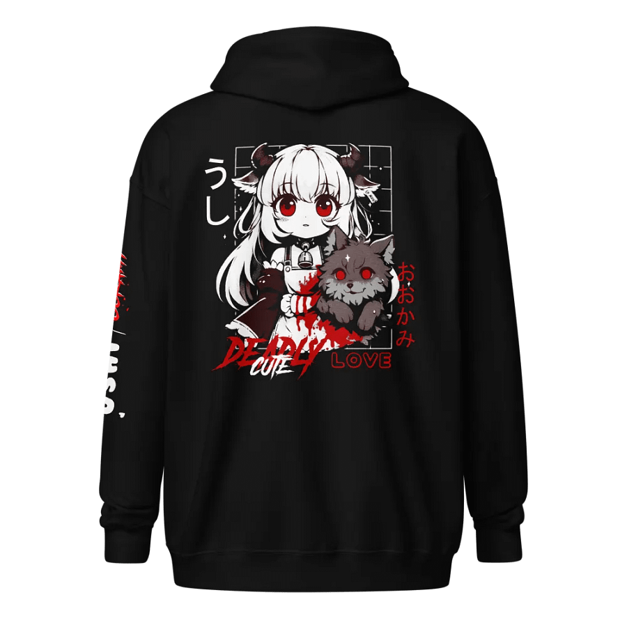 Adorably Macabre Couple Zip-up Hoodie (Alternate) product image (2)