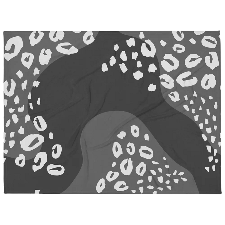 Grey Animal Print Throw Blanket product image (1)