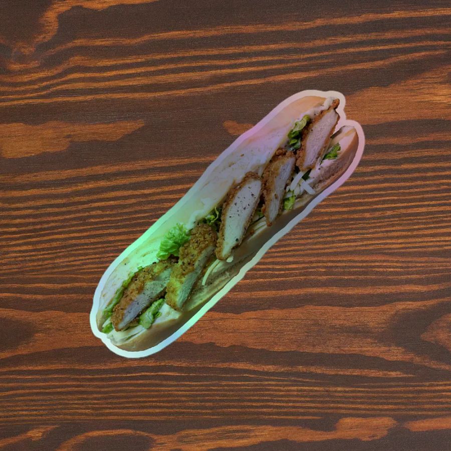 Chicken Fillet Roll Holographic Sticker product image (6)