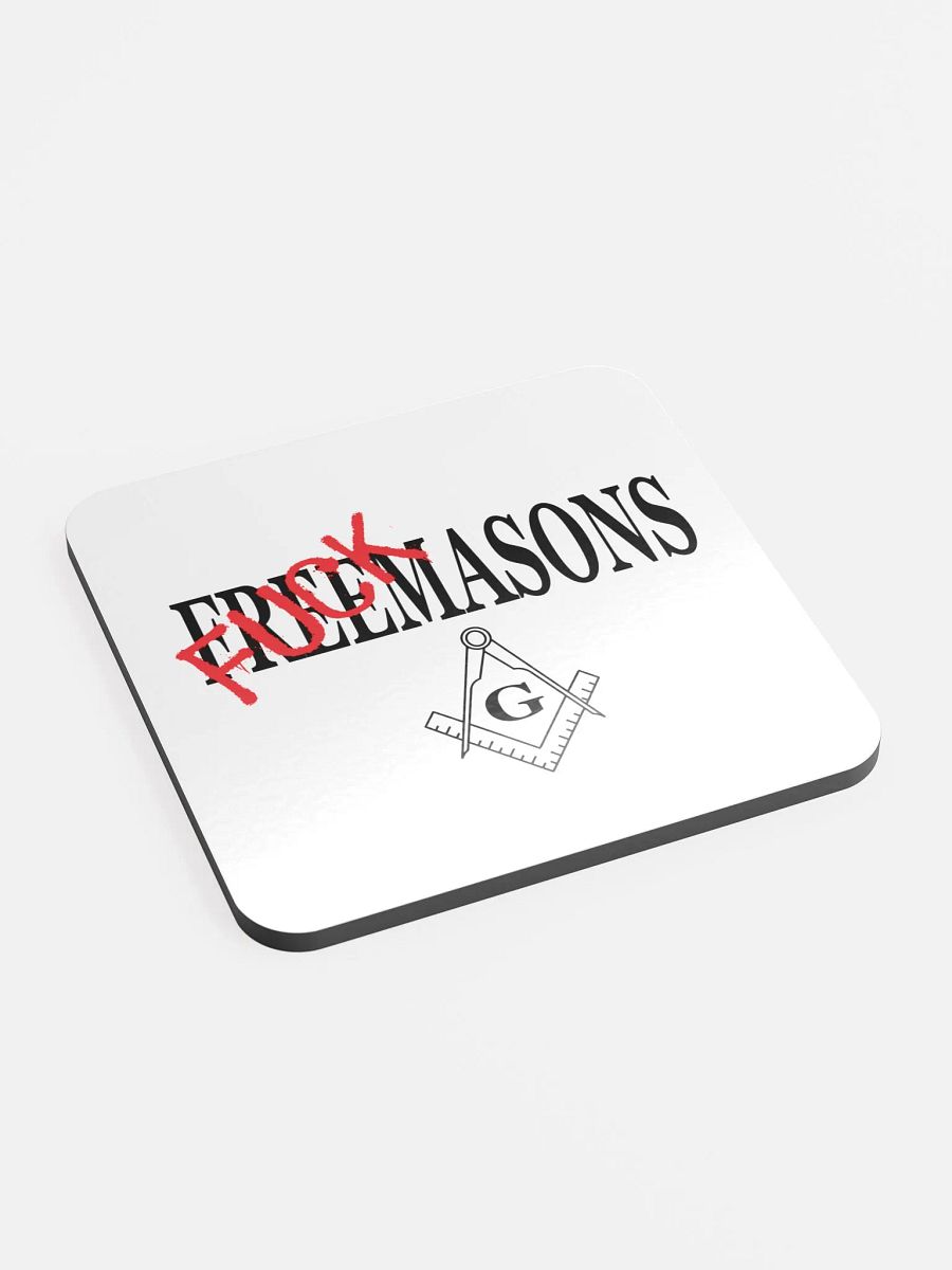 Fuck Masons - Glossed Cork Coaster product image (1)