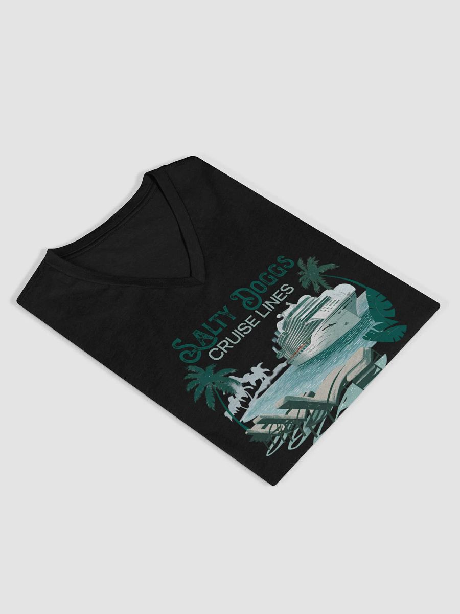 Salty Doggs Cruise Lines V Neck Ladies Tee product image (26)