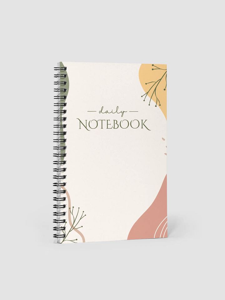 Simple Botanical Spiral Notebook product image (1)