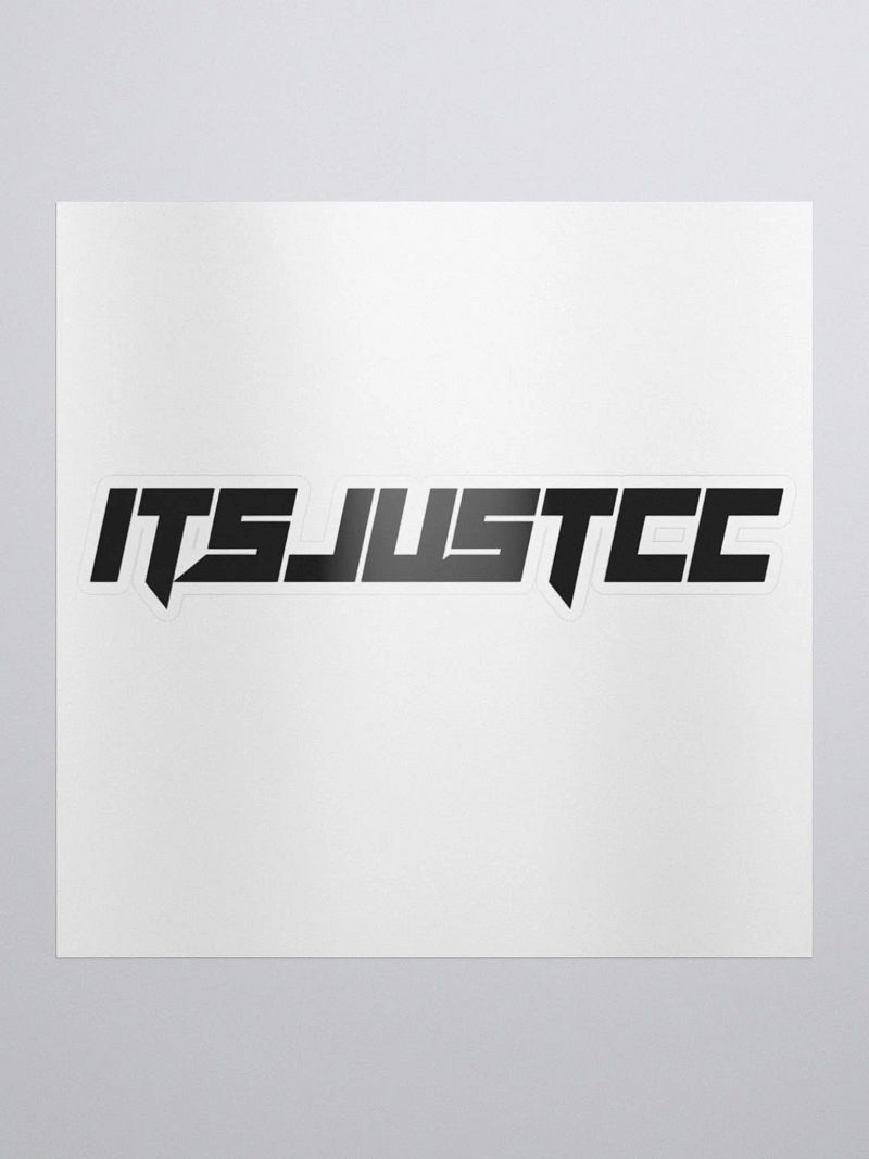 ItsJustCC Black Text Sticker