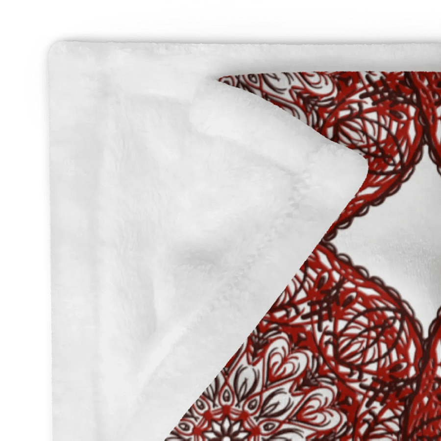 Lace of Crimson Throw Blanket product image (12)