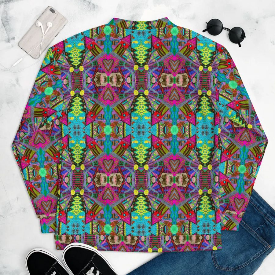 Abstract Tower Moment Unisex Bomber Jacket product image (11)