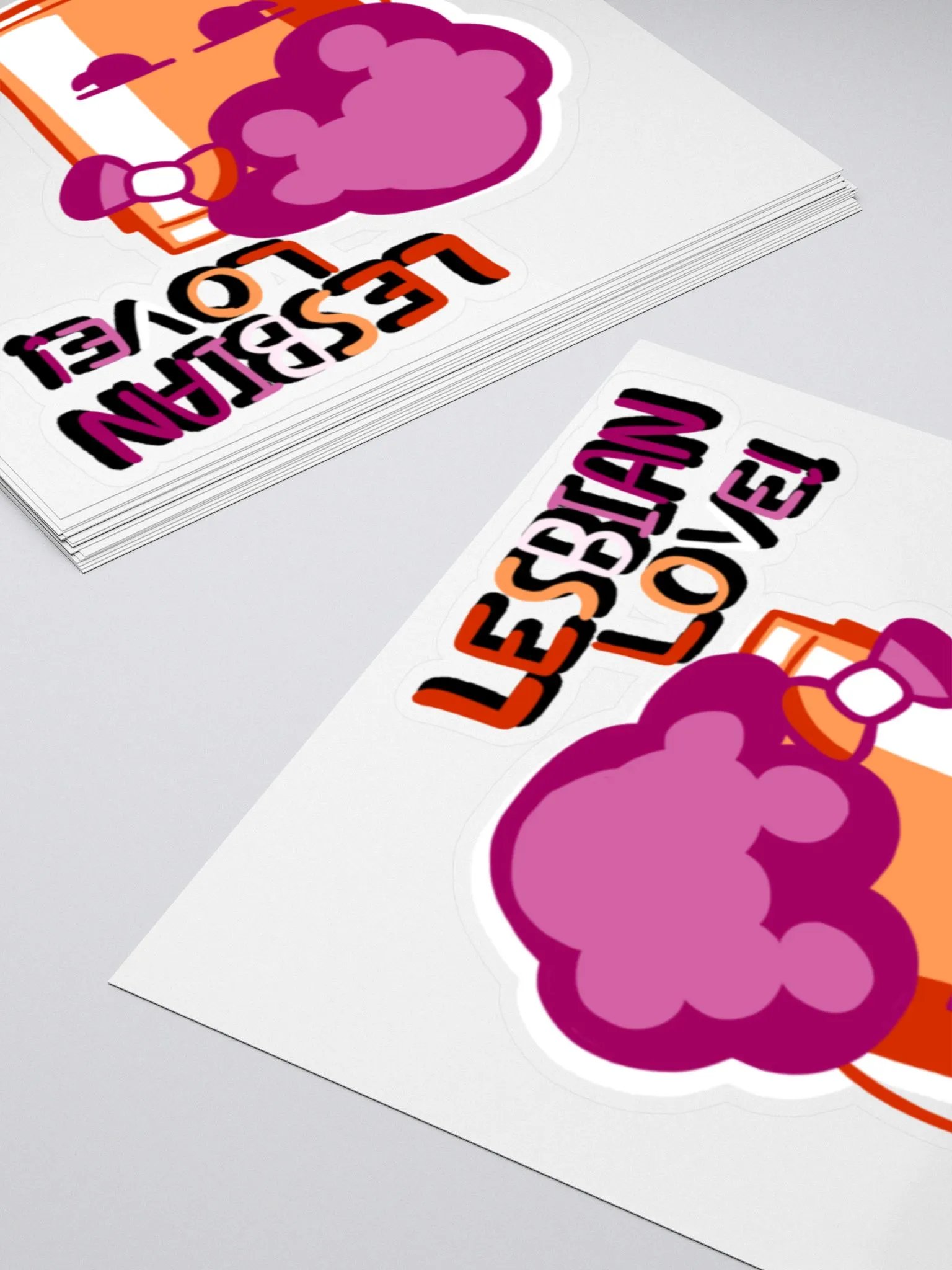Paint Bucket Lesbian Love Sticker product image (12)