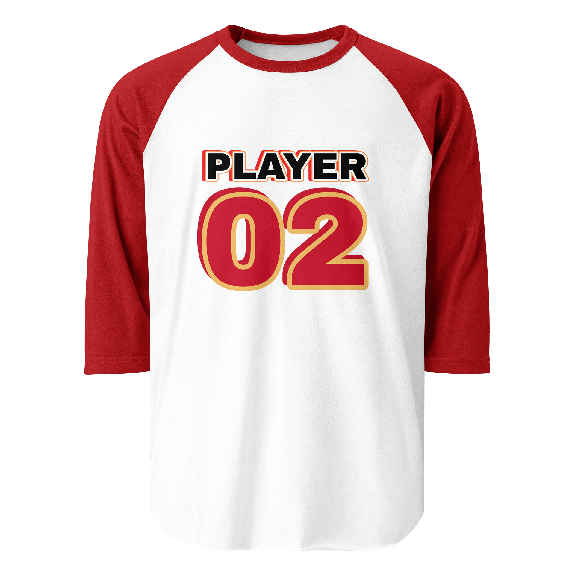 PLAYER 02 Bold Raglan Long Sleeve T-Shirt product image (1)