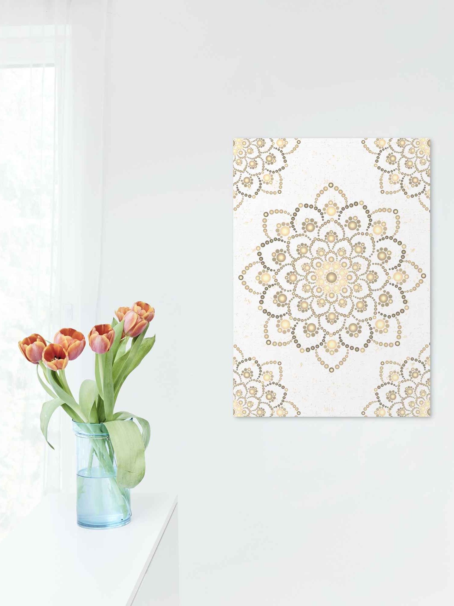 Golden-Brown Mandala Poster, 2 JPG files product image (3)