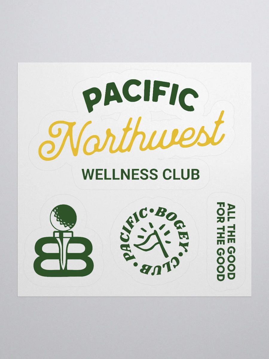 PNW Wellness Club x Billy Bogey Vinyl Sticker product image (1)
