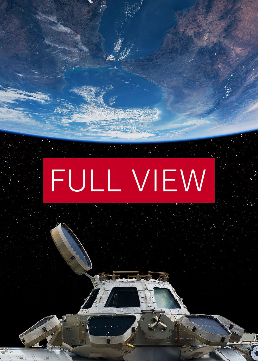 Earth and ISS (Up and down) — space poster, science poster, space photo, nasa poster product image (3)