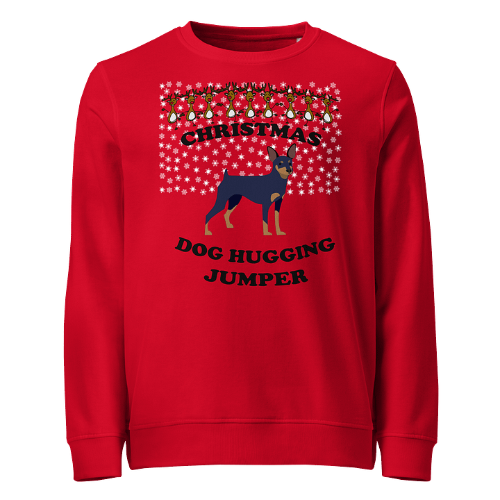 Christmas Dog Hugging, Miniature Pinscher product image (21)