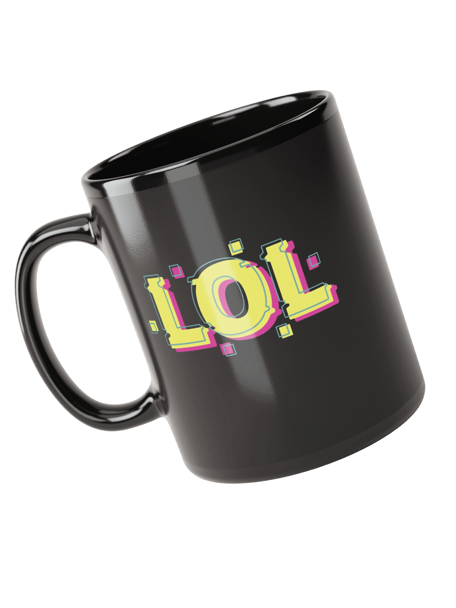 Vibrant LOL Repeated Black Coffee Mug product image (4)