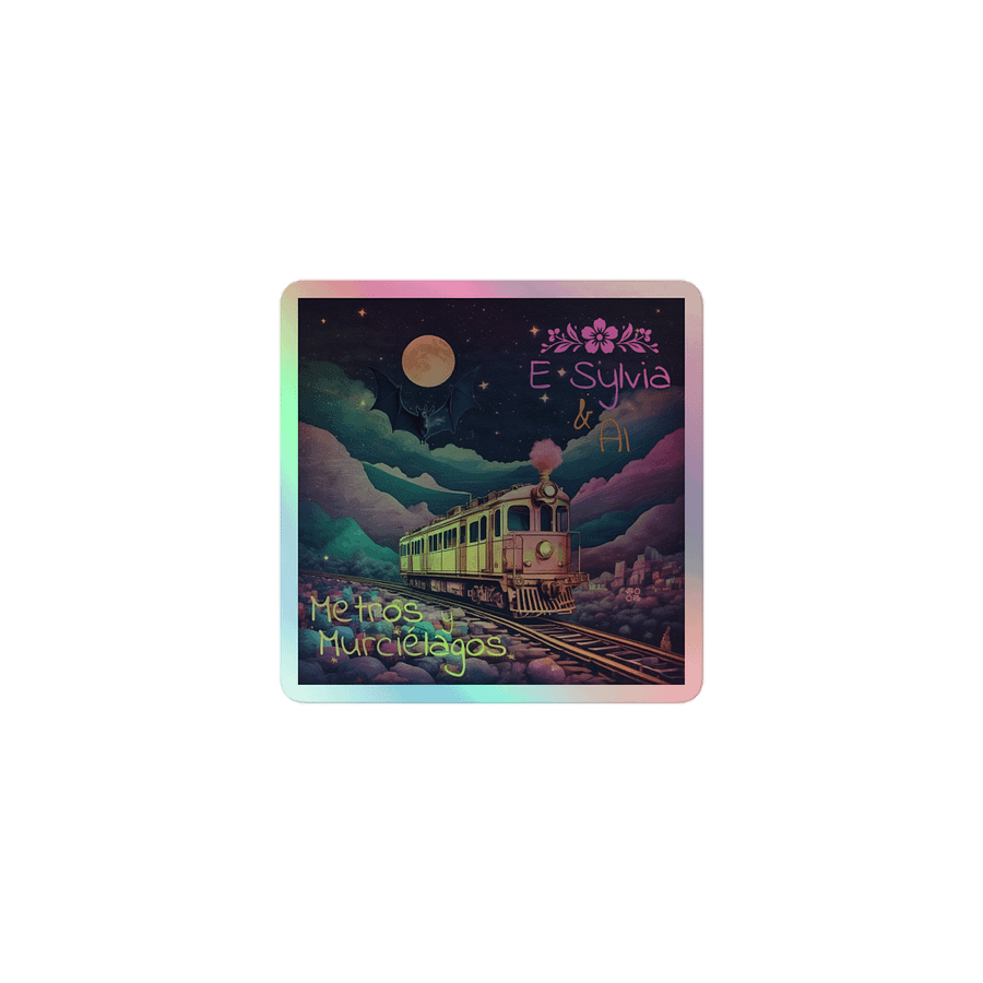 Metros y Murciélagos Holographic Sticker product image (1)