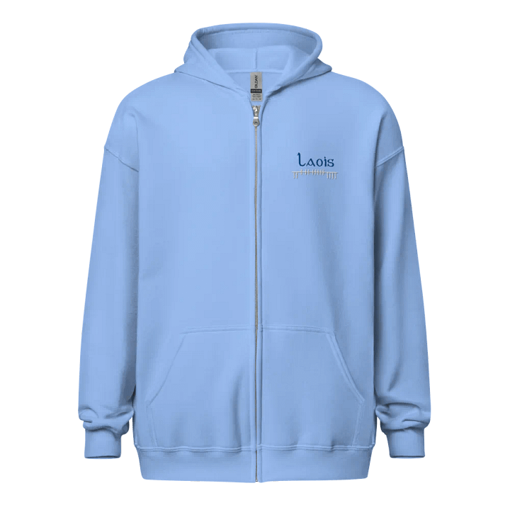 Laois Orthodox style Ogham embroidered Zip Hoodie product image (9)
