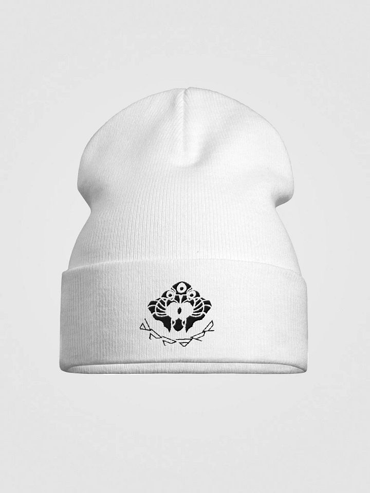 Eye of The Void Beanie White Chroma product image (1)