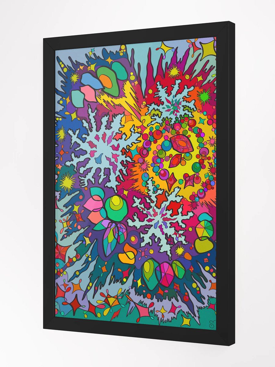 Chaos Burst Framed Art Poster - Snowflakes product image (9)