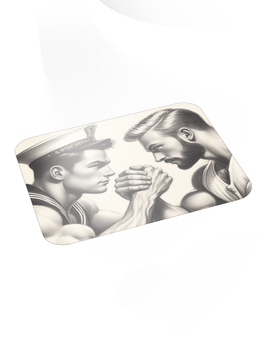 Up Close and Personal: Sailors – Tom of Finland Tribute Gay Pride Graphic Design Mouse Mat product image (4)