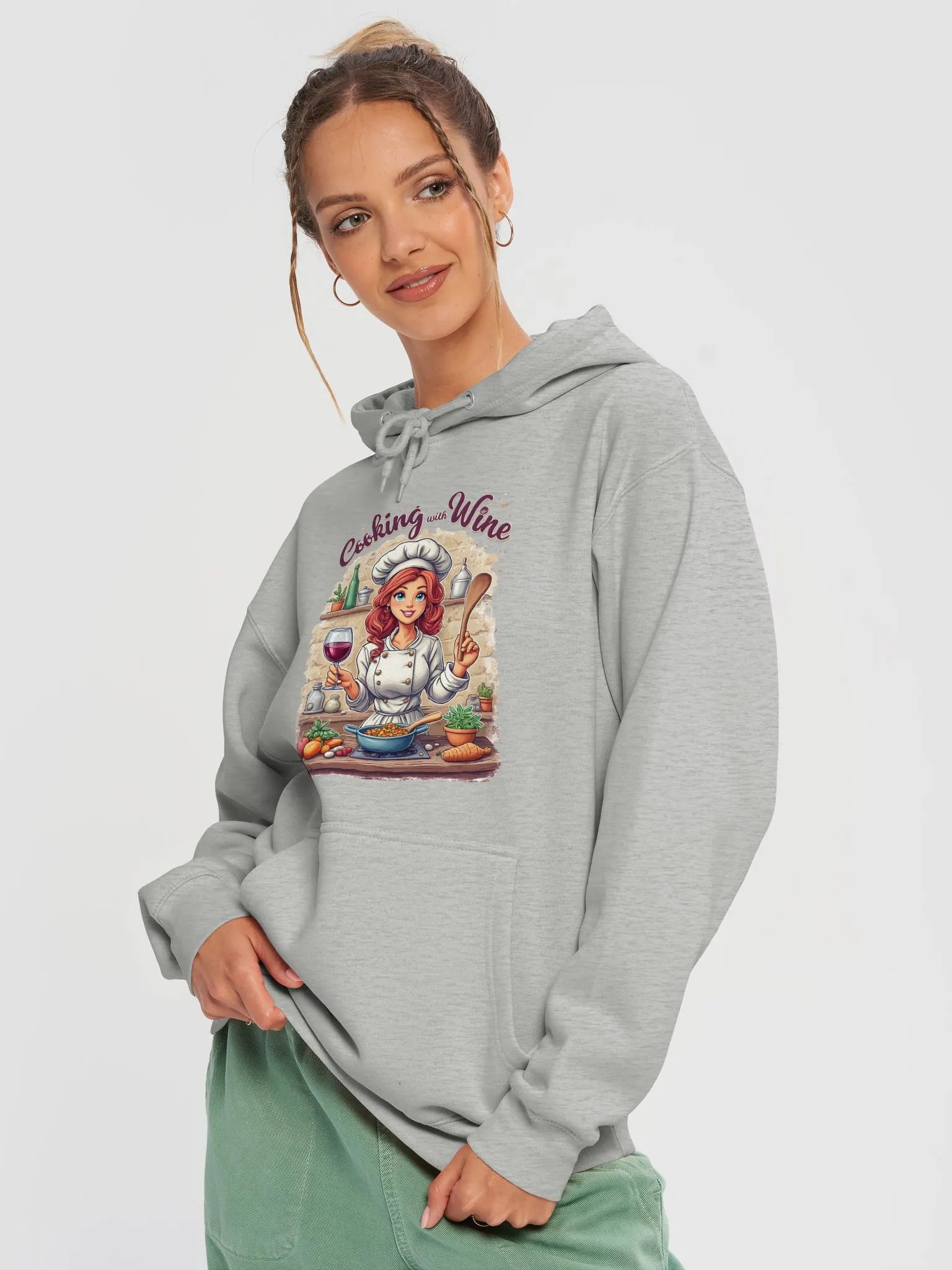 Cooking With Wine Chef's Hoodie product image (10)