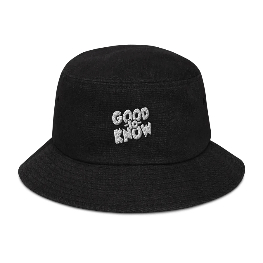 Good to Know Denim Bucket Hat product image (1)