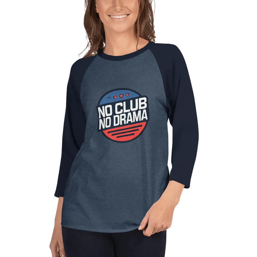 No Club No Drama Raglan Tee product image (7)
