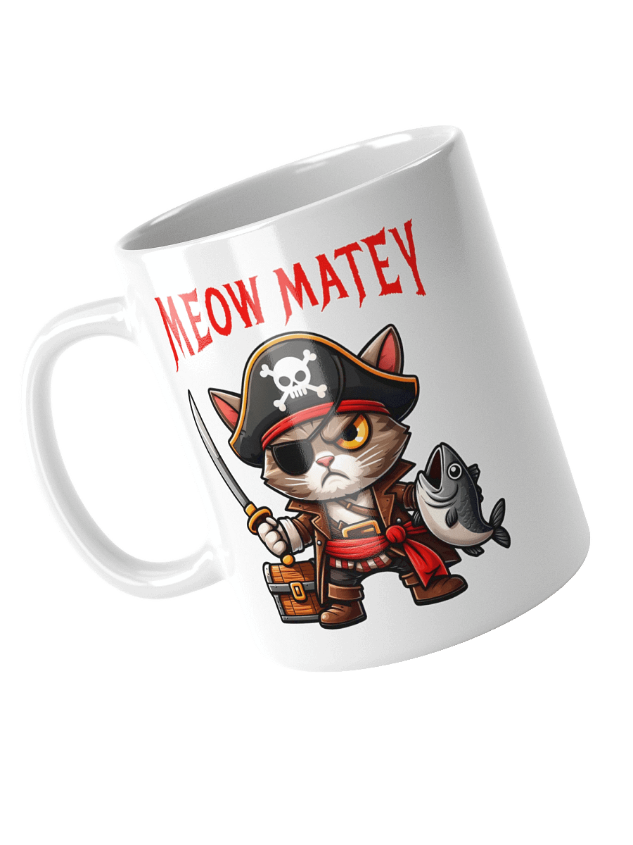 Meow Matey Cat Pirate Mug product image (8)