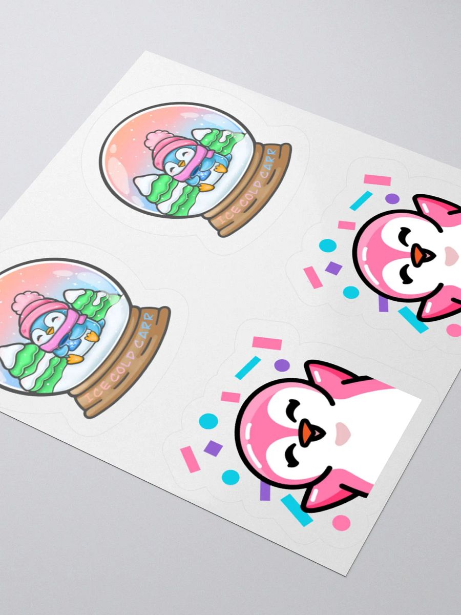 Ice Cold Snow Penguin Globe and Party Penguin Stickers product image (3)