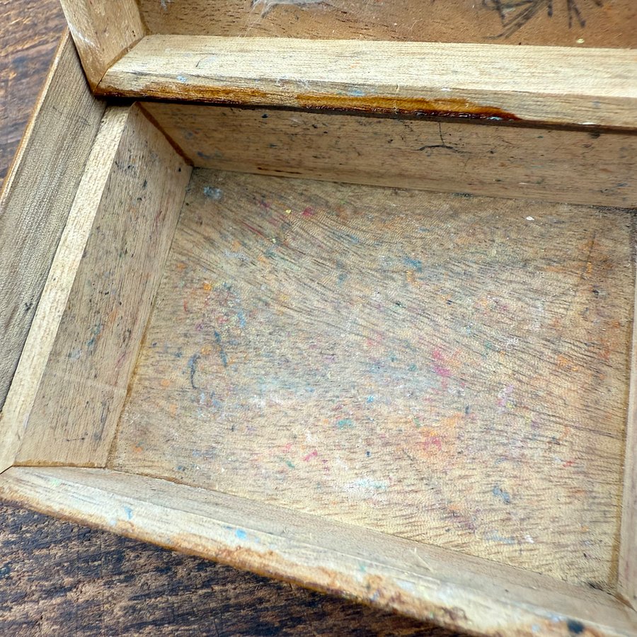 🎎 Vintage Japanese Wooden Crayon Box – Mid Showa Era – Japan Antique Roadshow product image (10)