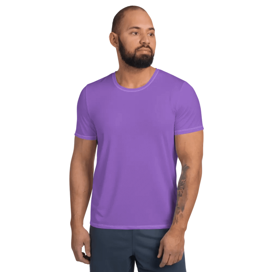 Plain Color Amethyst Athletic T-Shirt product image (1)