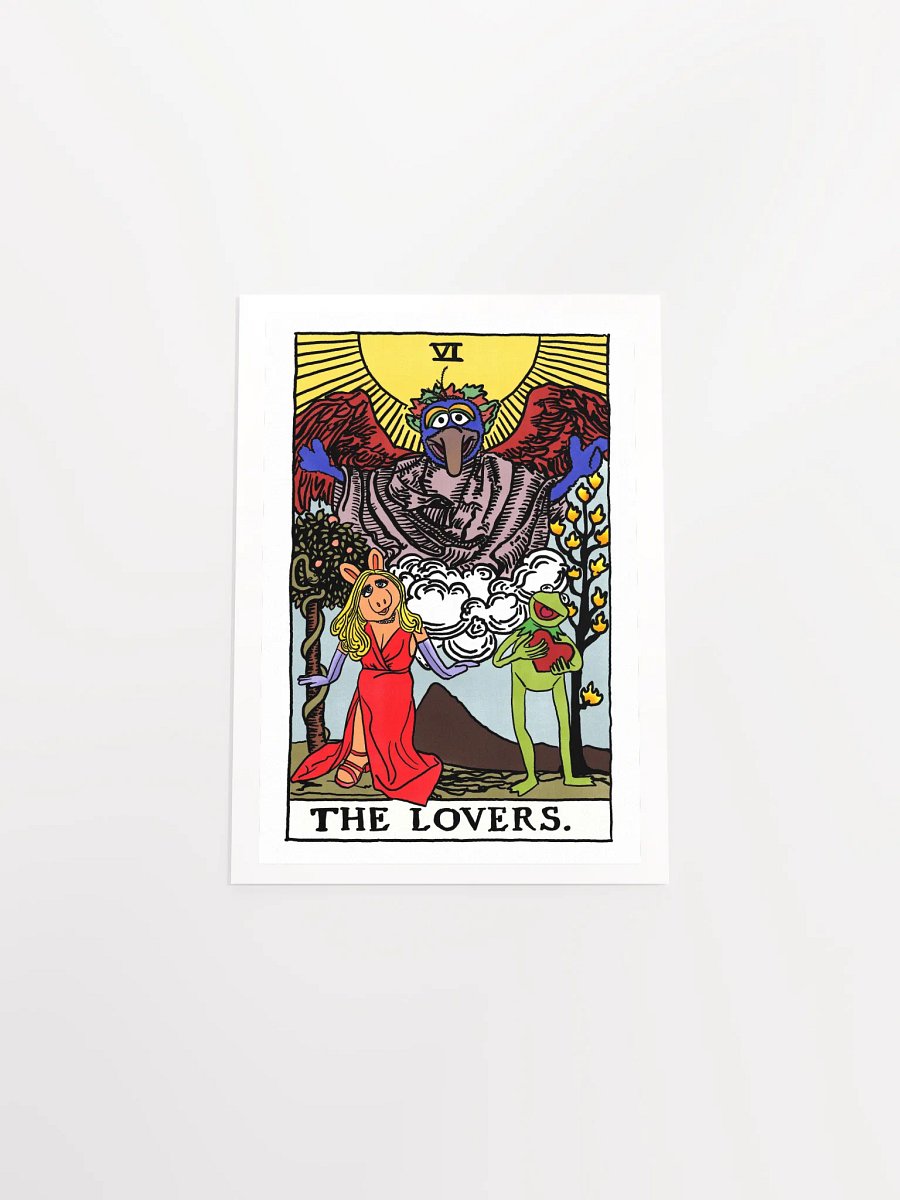 Piggy and Kermit Lovers Tarot Card Print product image (4)