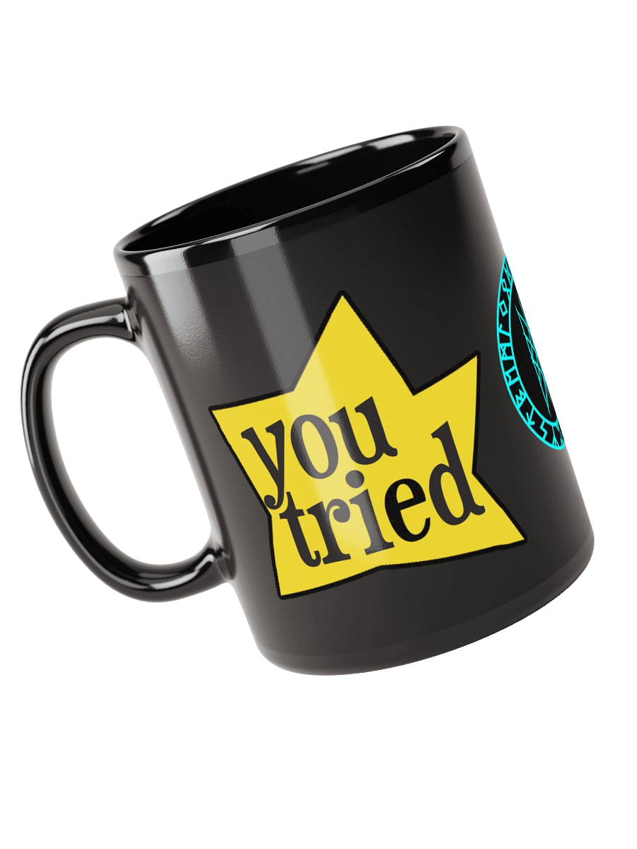 You Tried Glossy Black Mug product image (5)