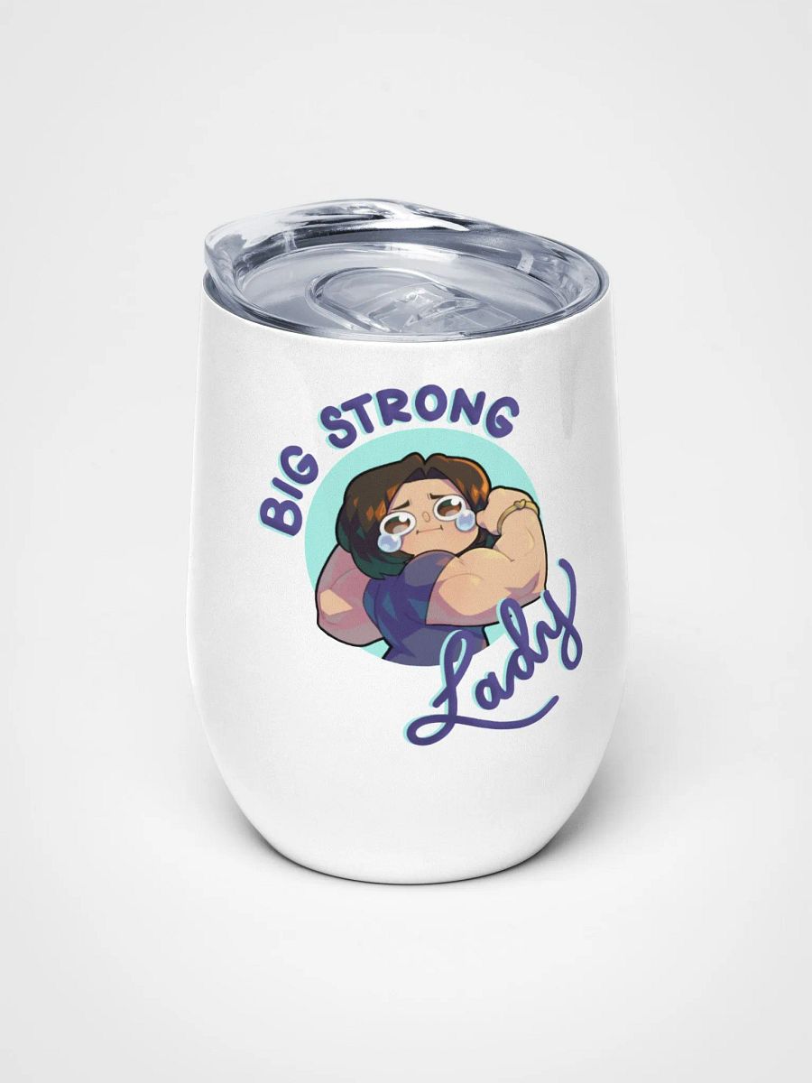 Big Strong Lady Wine Tumbler product image (1)