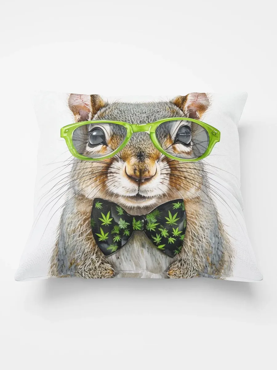 Dreamy Nights All-Over Print Pillow Cannabis squirrel product image (2)