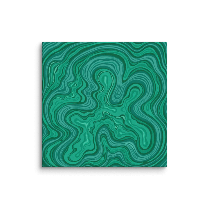 Verdant Swirls Canvas Art - Stone No. 7 product image (1)
