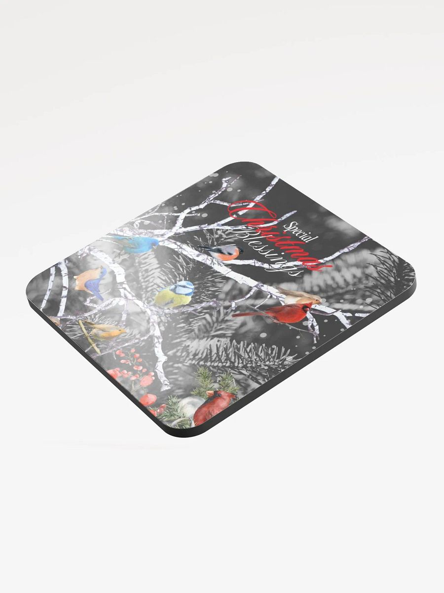 Festive Birds Christmas Coaster gift for host and hostess entertainers product image (3)