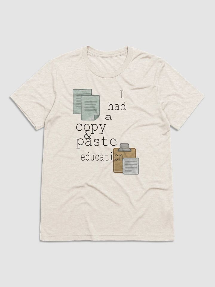 I Had A Copy & Paste Education - Colour - Bella+Canvas Triblend Short Sleeve T-Shirt product image (2)