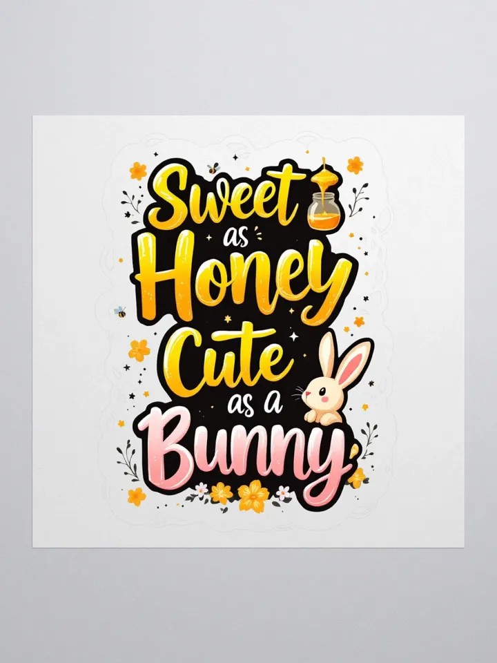 Sweet as Honey Cute as a Bunny Kiss Cut Stickers product image (2)