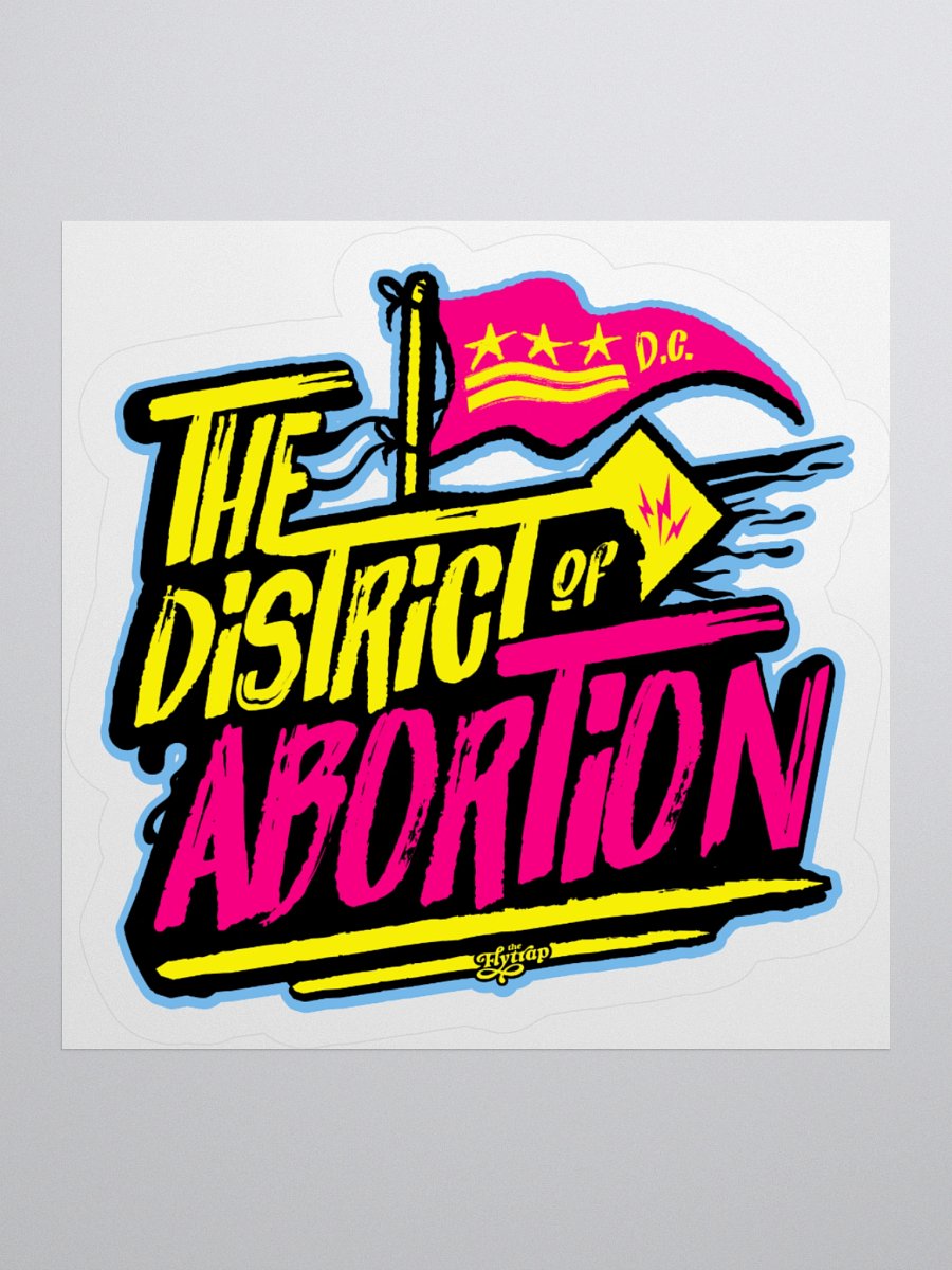 The District of Abortion CMYK sticker product image (2)