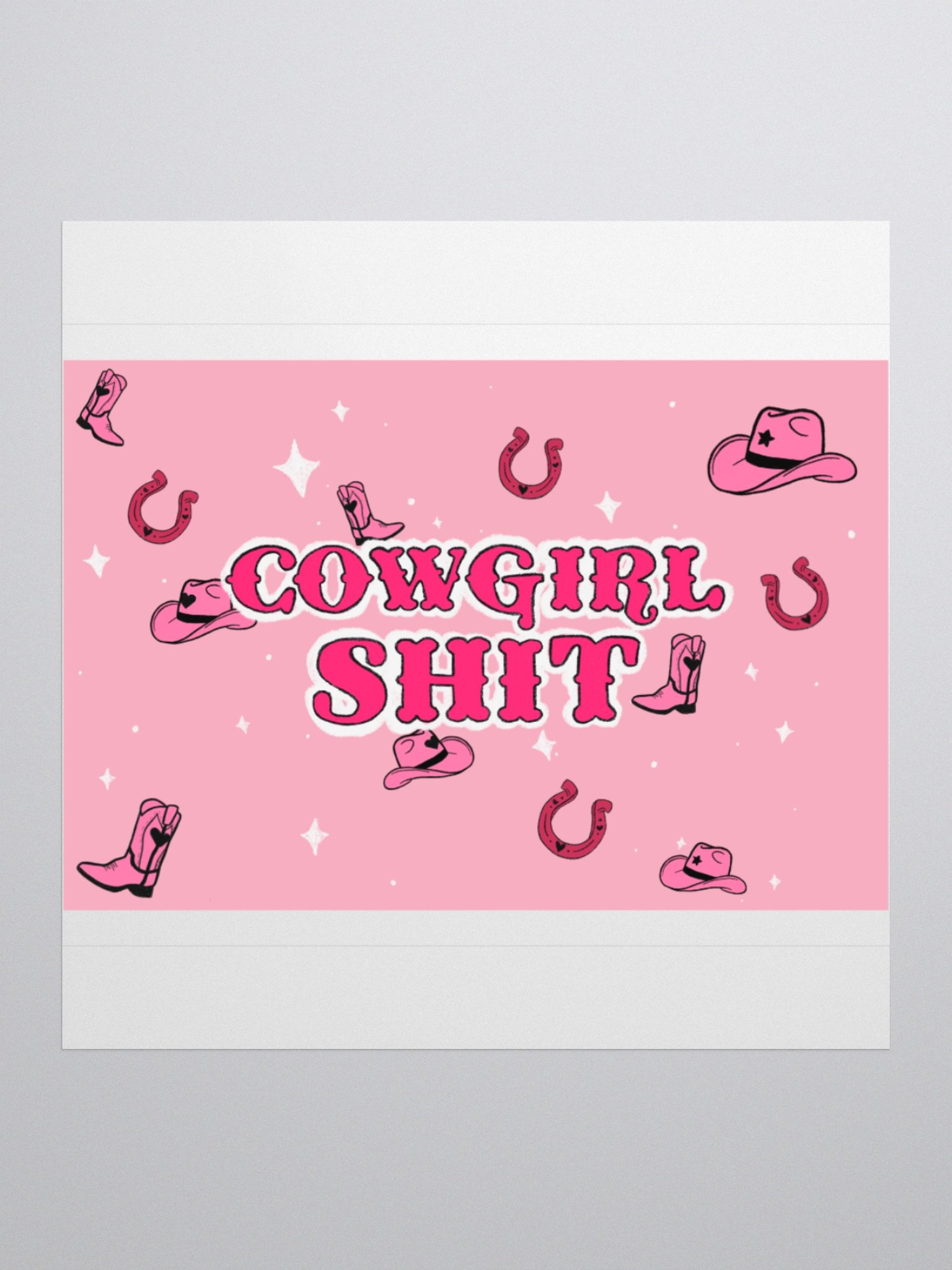 cowgirl shit sticker product image (1)
