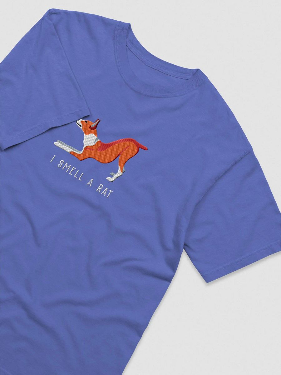 I Smell a Rat T-Shirt(Embroidered) of a Rat Terrier(Red & White) product image (6)