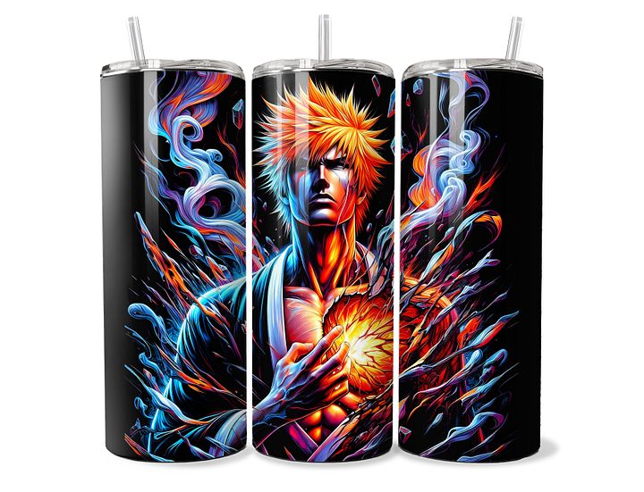 Bleach Ichigo Kurosaki Soulfire Tumbler - 20oz Stainless Steel product image (1)