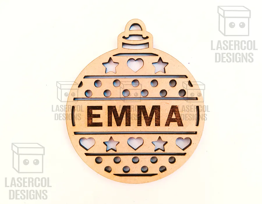 Christmas Ornaments (Ready to Personalize) - Laser Cut Files product image (4)