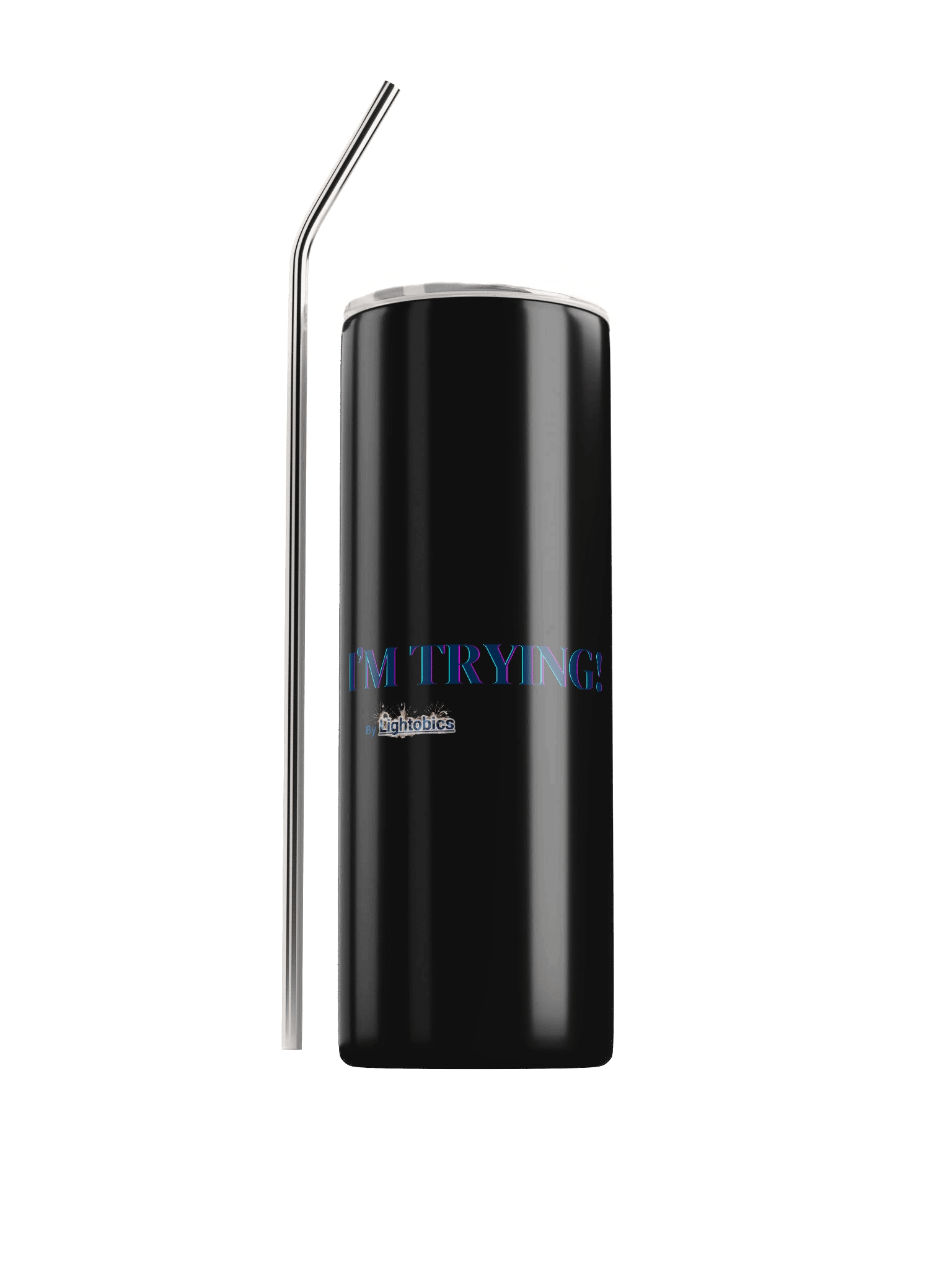 Eco-Friendly Stainless Steel Tumbler Set With "I'M TRYING!" message product image (1)