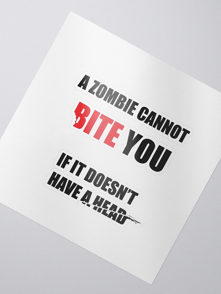 A Zombie Cannot Bite You - Stickers product image (2)