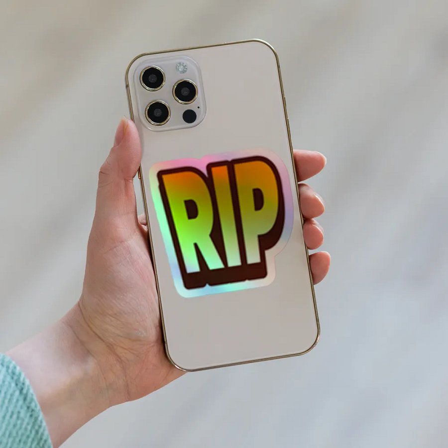 RIP Holographic Sticker product image (6)