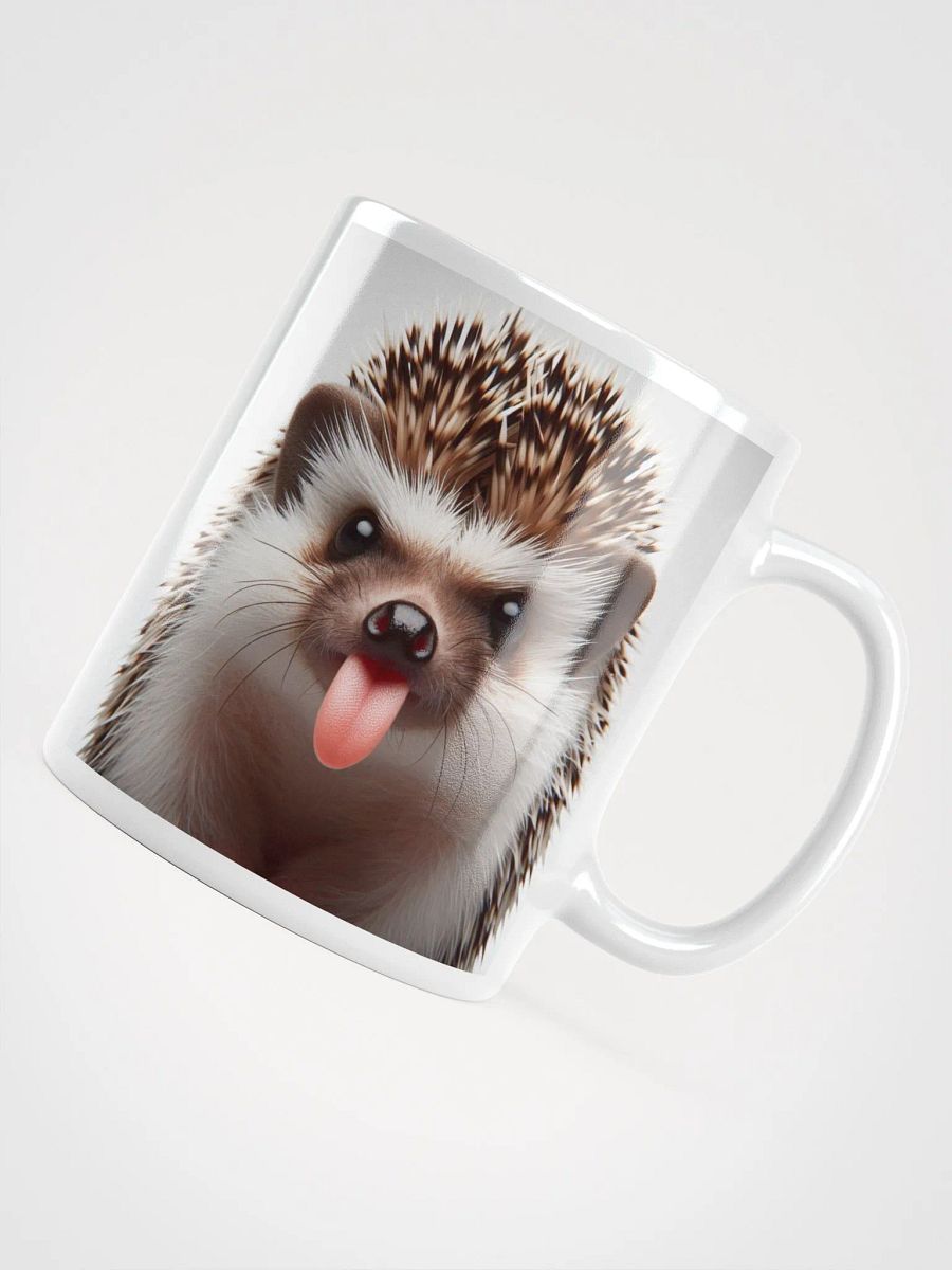Rude Hedgehog #Humorous Glossy Mug - White product image (4)