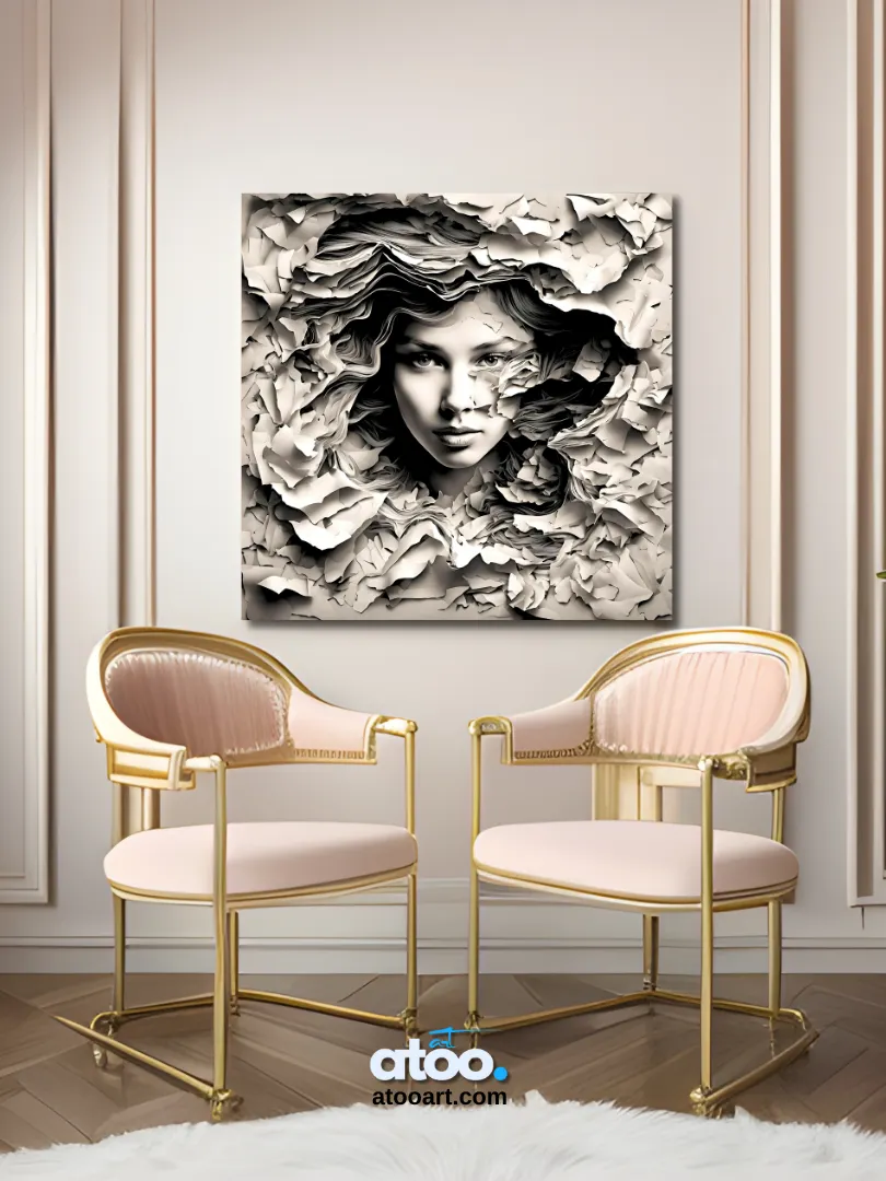 Paper Collection | Shortest Poem, Love | Canvas Art Painting product image (3)