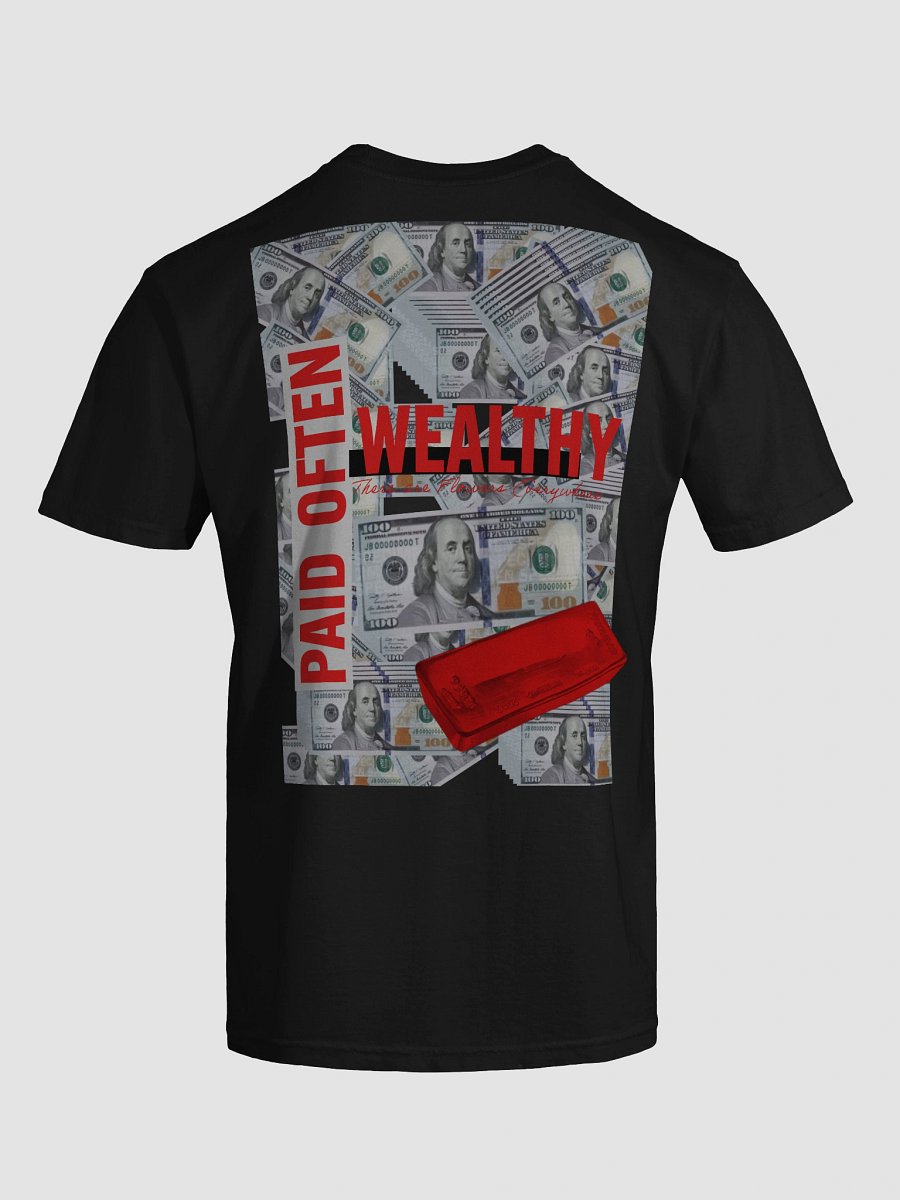 Excellent delivery Red STAMPED bar Wealthy and Paid Often T-Shirt product image (60)
