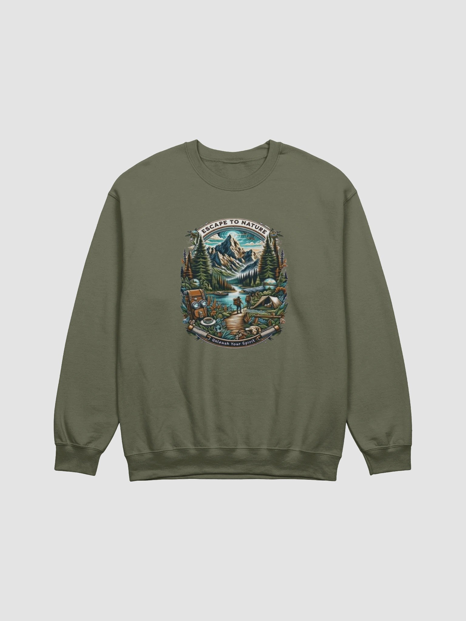 Nature Escape Adventure Poster Sweatshirt product image (1)